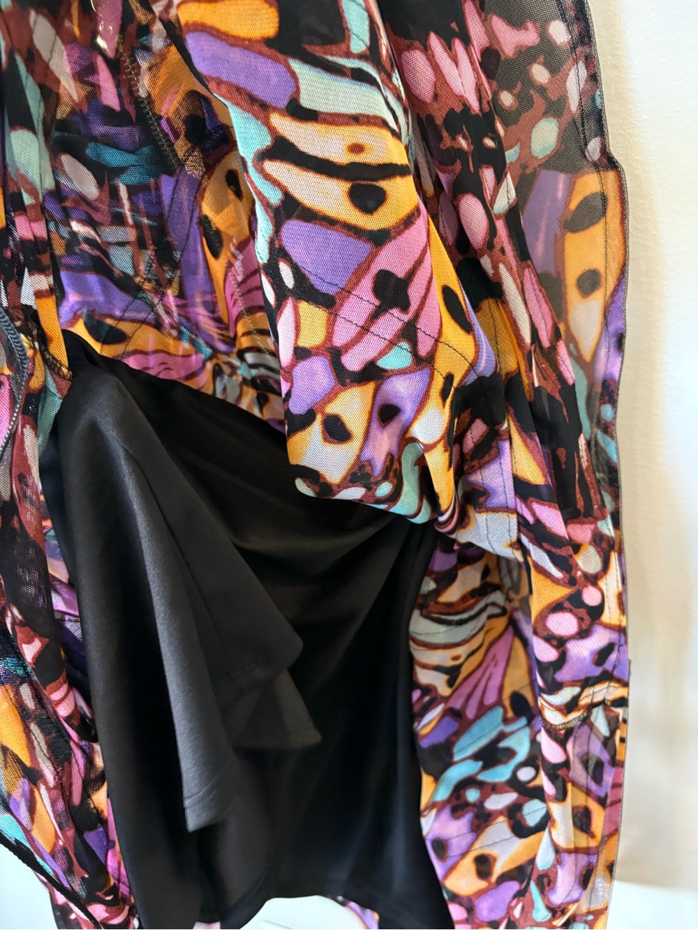 Betsey Johnson retro Multicolor Butterfly Print Party Dress - Picture 5 of 11